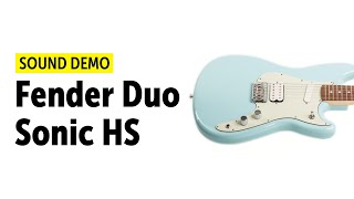 Video thumbnail for Fender Duo Sonic HS Sound Demo (no talking) by Guitar Bonedo