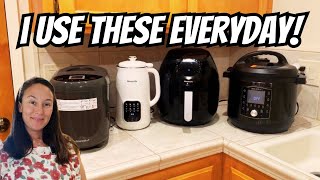 Small Kitchen Appliances I Used TODAY to Meal Prep for My Family of 5 🍞🍲🥛