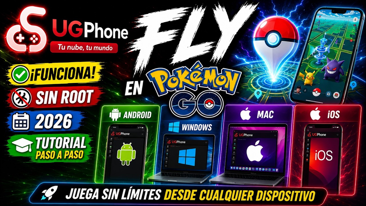 🚨COMO TENER FLY EN POKÉMON GO CON UGPHONE🚨ANDROID, IPHONE, WINDOWS Y MAC 2026