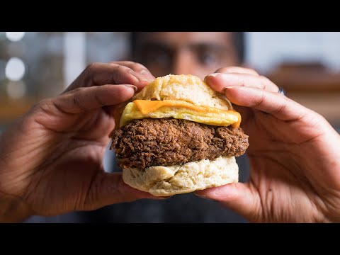 Must Try! Vegan Copycat Chick-fil-A Chicken Biscuits