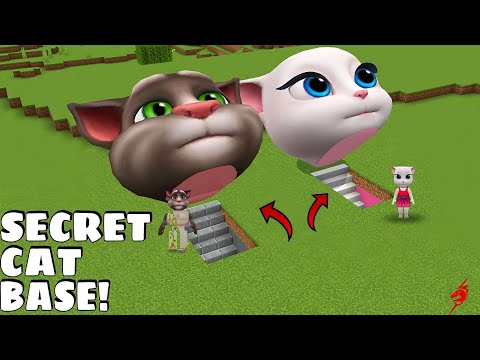 I found SECRET TALKING TOM AND ANGELA UNDERGROUND BASEMENT in Minecraft - gameplay - coffin meme