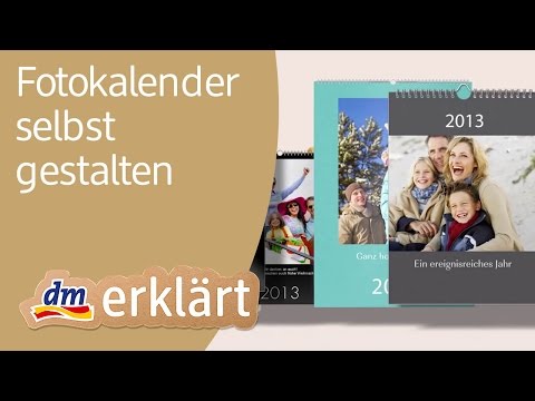Die dm Fotokalender auf Foto-Paradies: Terminkalender, Tischkalender und mehr selbst gestalten