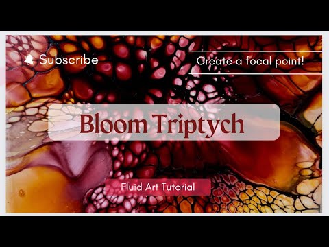388: Fluid Art and Creating a Focal Point! /bloom technique/art design