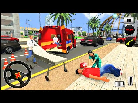 Emergency Ambulance Van Driving Simulator - Police Ambulance Van Service - Android gameplay