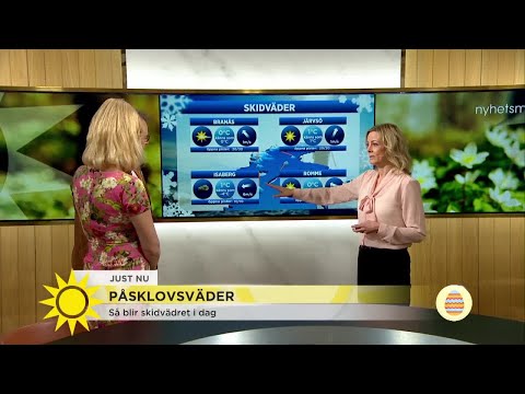 Skidvädret i påsk "Här blir det soligt i backarna" - Nyhetsmorgon (TV4)