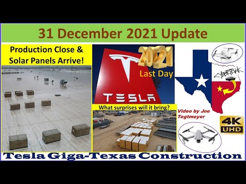 Tesla Gigafactory Texas 31 December 2021 Cyber Truck & Model Y Factory Construction Update (10:00AM)