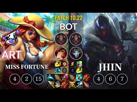 RJ Art Miss Fortune vs Jhin Bot - KR Patch 10.22