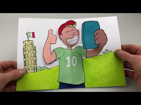 PopUptober Day 19 - Selfie 🇮🇹 pop-up card