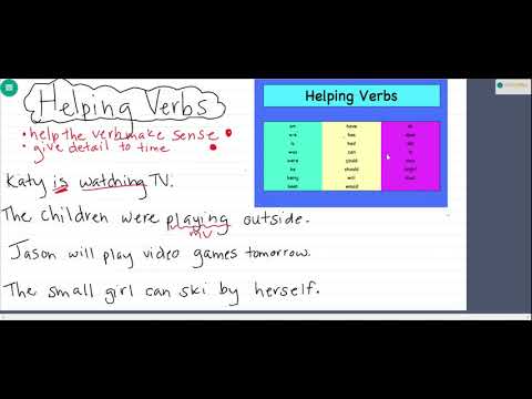 Helping Verbs Video Lesson