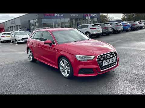 Used 2016 Audi A3 2.0 TFSI S line Sportback S Tronic quattro at Chester | Motor Match cars for sale