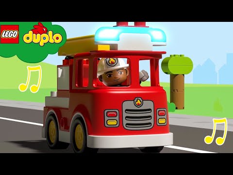 LEGO® DUPLO® Pagalba Ugniagesių automobilis konstravimo žaislas (21 dalies) 10969 video