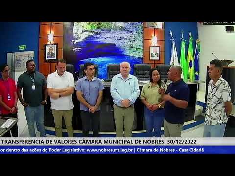 Transferência de Valores da Câmara Municipal de Nobres 30/12/2022