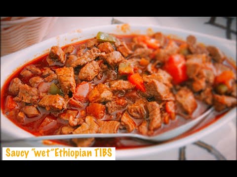 Saucy "wet" Ethiopian Beef Tibs | EastAfroEats
