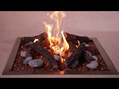 Alpine Flame 18-Inch Square Drop-In Pan With 12-Inch Ring Burner Video