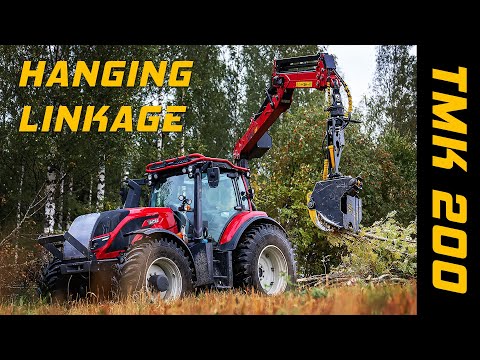 Clearing the edges of the field with the TMK 200 on a Tractor