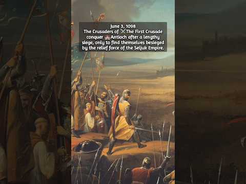 On this day in 1098: The Crusaders of ⚔️The First Crusade conquer 🏰Antioch #history #shorts #crusade