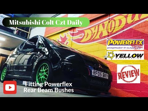 Fitting Powerflex Rear Beam Bushes Mitsubishi Colt CZT & Ralliart
