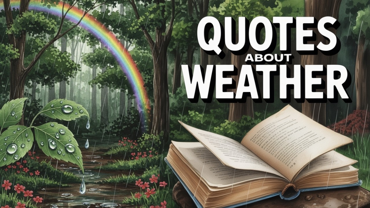 Weather Quotes That Inspire: Deep Thoughts & Wise Quotes of the Day