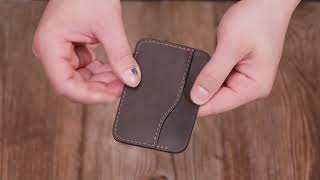 Зручний картхолдер з утримувачем для Apple AirTag з натуральної шкіри Grande Pelle 11612 коричневий