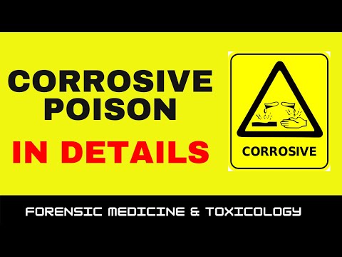 CORROSIVE POISONS IN DETAIL | FORENSIC MEDICINE & TOXICOLOGY