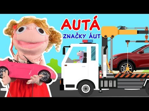 AUTÁ pre deti - ZNAČKY ÁUT | spoznávame značky a modely áut | Hanička a Murko | video pre deti