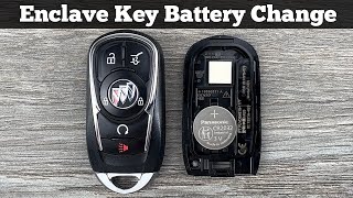 2018 - 2024 BUICK ENCLAVE Remote Key Fob Battery Replacement -  How To DIY Change Replace Batteries