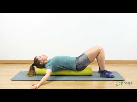 Estiramiento de pectorales con roller foam