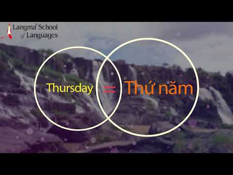 Vietnamese Basic Lessons |Days of a week in Vietnamese | Learn Vietnamese online from Langma School