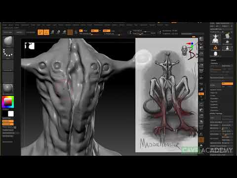 Sculpting Creature Concepts with ZBrush