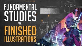 Fundamental Studies vs. Finished Illustrations