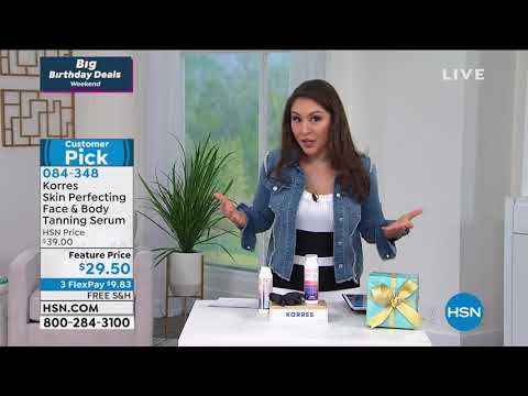 Korres Skin Perfecting Face   Body Tanning Serum with Gl...