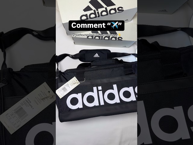 Vídeo relacionado con adidas Unisex Adulto Essentials Linear Duffel Bag Duffel Bag, Black/Black/White, XS