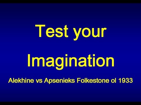 Alekhine vs Apsenieks -  Folkestone ol 1933