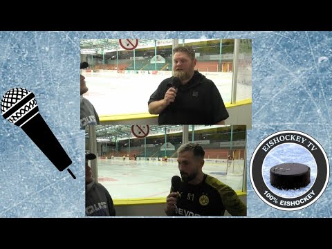 Interview Schmitz, Ackers I Testspiel Krefelder EV 81 U20 - Herner EV Miners