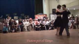 LUCILA BARDACH y MARCELO LAVERGATA bailando el tango FAROL en la milonga EL NUEVO PISOTON