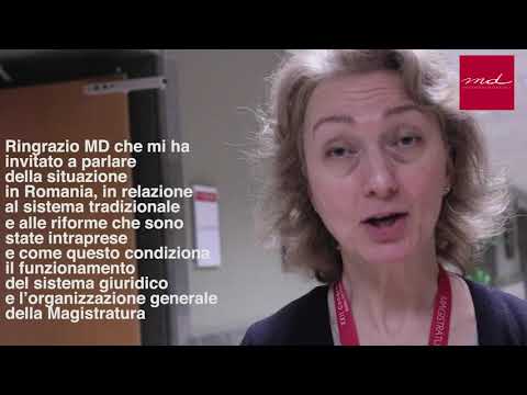 L'intervista alla professoressa Elena-Simina Tănăsescu - XXII Congresso di Md