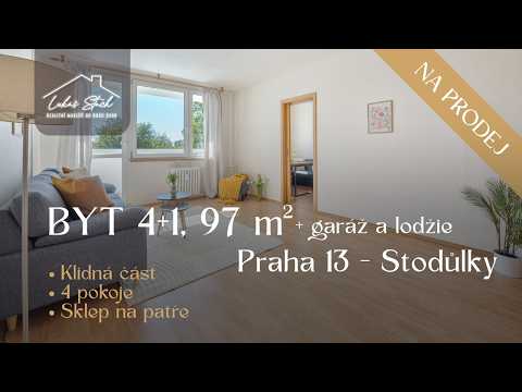 Video Byt 4+1, 97 m² s vlastní garáží | Praha 13 – Stodůlky