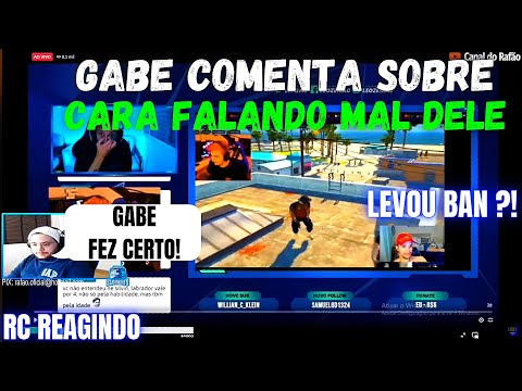RC REAGINDO AO GABE FALANDO SOBRE O CARA QUE FALOU MAL DELE EM LIVE ! - GTA RP
