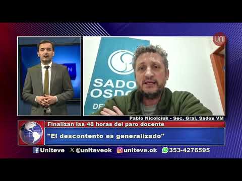 Finalizan las 48 horas del paro docente