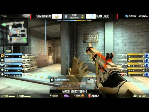 Dignitas vs Liquid - Game 1 - Day 1 (CEVO/MLG CS:GO Season 8 Pro League Finals)