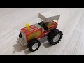 How To Make Matchbox Tractor At Home DIY Matchbox Toy Mini Tractor