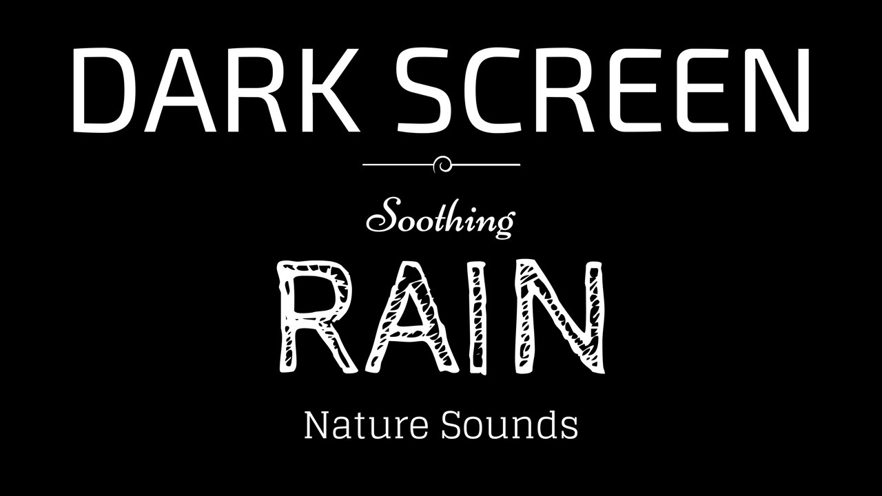 Rain Sounds for Sleeping Dark Screen | SLEEP & RELAXATION | Black Screen