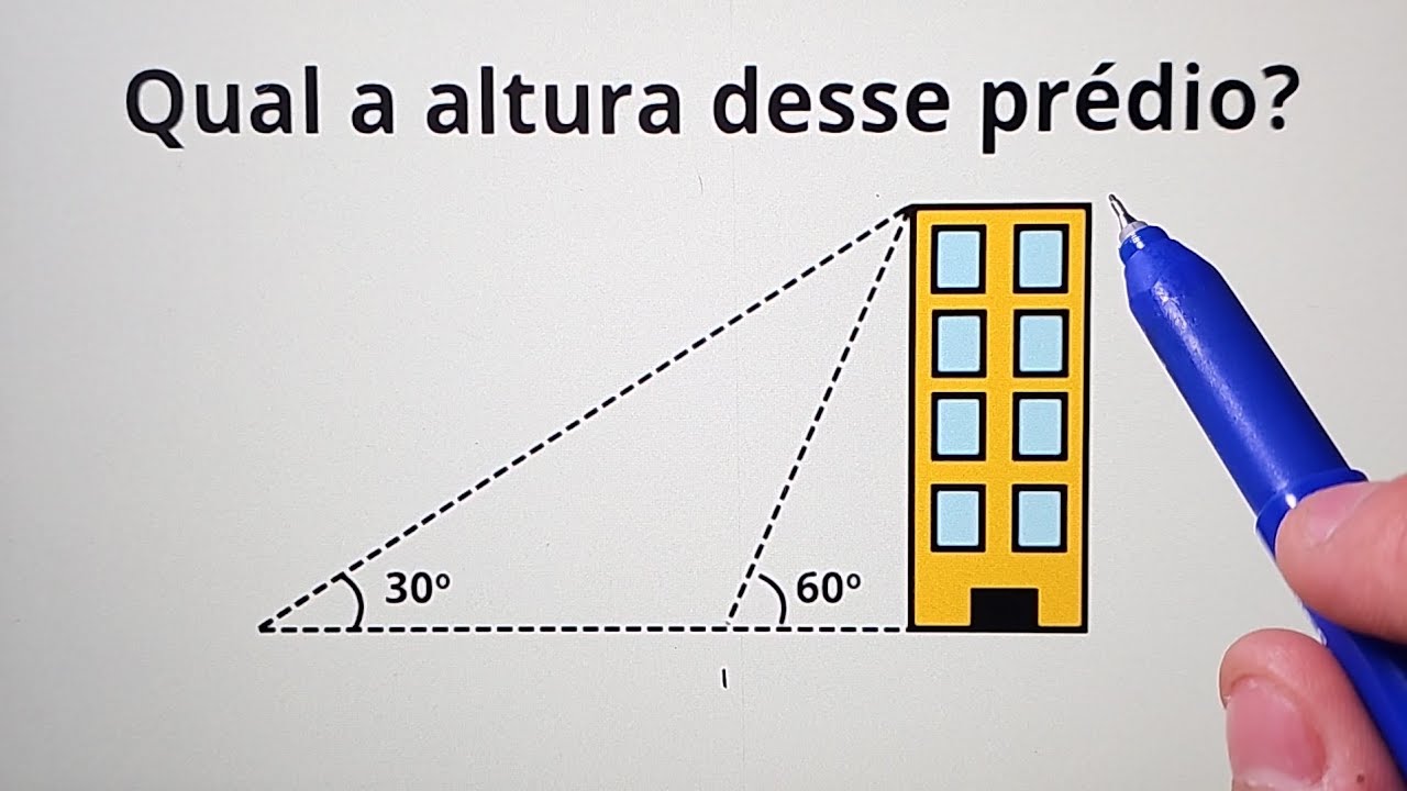 COMO CALCULAR A ALTURA DESSE PRÉDIO?