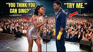 Famous Singer Forced Black Single Dad to Sing Solo to Mock Him,However, He Hit Notes She Never Could