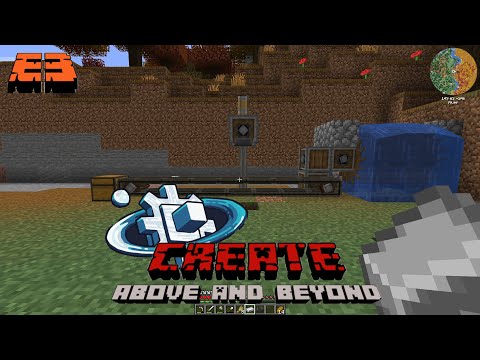 Create Above and Beyond // Water Wheel + Belts = Automation! // Episode 3