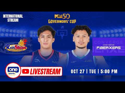 LIVE: RAIN OR SHINE vs CONVERGE | PBA SEASON 50 GOVERNORS’ CUP | OCT 27, 2026 | INTERNATIONAL STREAM