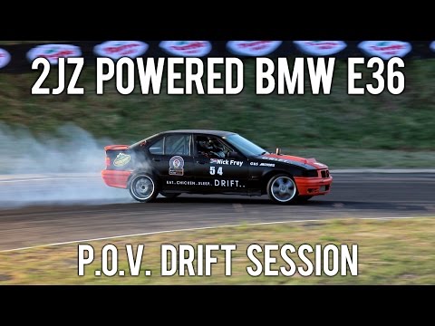 2JZ Powered BMW E36 - P.O.V Drift Session