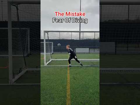 Fear Of Diving ✅❌ #footballshorts #goalkeeper #foryou #soccer #goalkeepertips #football