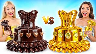 Cake Decorating Challenge Gold vs Silver | Funny Food Hacks by Multi DO Gilrs