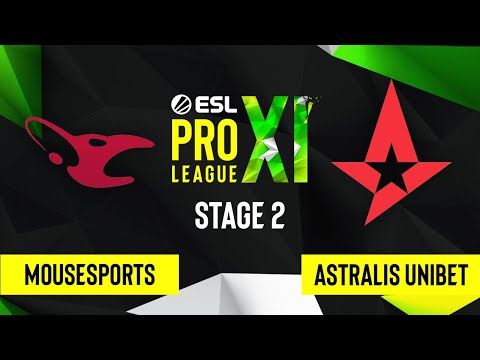 CS:GO - Astralis UNIBET vs. mousesports [Dust2] Map 2 - ESL Pro League Season 11 - Stage 2